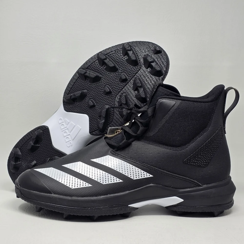 Adidas Men's SM Adizero Chaos To Turf Lineman Football Cleats Black Size 13.5